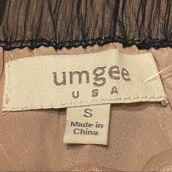 Umgee brown miniskirt silver gold‎ sequins small - Picture 8 of 10